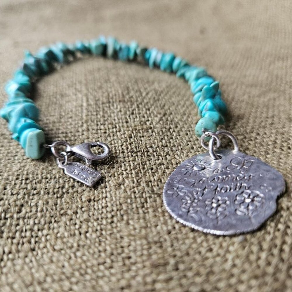 SS Turquoise Journey of Faith Bracelet by Peyote Bird - Picture 10 of 14